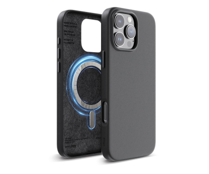 Etui do telefonów Elago Magnetic Leather do iPhone 16 Pro Max Black ES16MSLE69PRO-BK